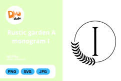 Rustic Garden Monogram Product Image 1