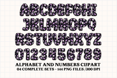 Halloween Alphabet png clipart, halloween letters doodle Product Image 3