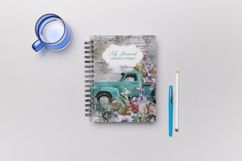 Rustic Vintage Vehicle &amp; Wildflowers Junk Journal Page Product Image 9