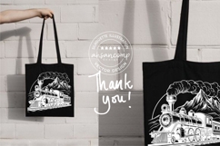 Vintage Steam Train Vector Illustration Product Image 9