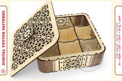 Box Organizer v3 - laser cut file - Glowforge ready SVG Product Image 9