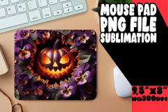 Radiant Desk Mat Sublimation, 3D Pumpkin Product Image 1