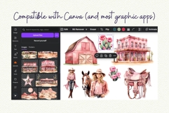 Pastel Western Watercolor Clipart Product Image 9