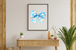 Watercolor Cloudy Sky Coquette Bow Clipart Product Image 9