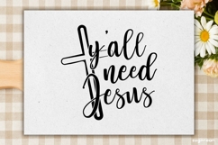 Y&#039;all Need Jesus SVG Engraved | Faith SVG Product Image 2