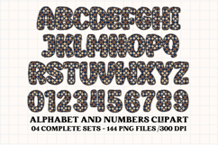 Fall Autumn Alphabet png clipart, fall autumn letters doodle Product Image 3