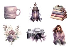 Stylish Winter Clipart Clipart, Set of 20 Png Bundle Product Image 4