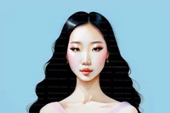 Asian art 10 PNG, Asian art print, Korean wall art Product Image 9