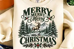 Merry Christmas PNG, Christmas Trees PNG, Christmas Shirt Product Image 2