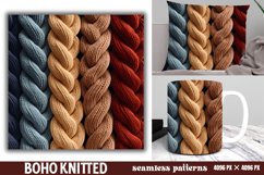 Boho Knitted Seamless Patterns Product Image 1