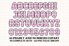 Birthday Girl Alphabet, birthday girl letters doodle clipart Product Image 3