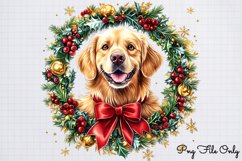 Christmas Retrievers Clipart PNG Product Image 1