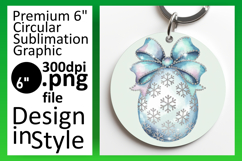 Stylish Circle Design Keychain PNG , Easter Egg Product Image 1