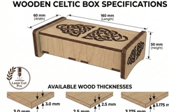 Celtic Knot Box Laser Cut Files Product Image 6