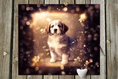 Magic Dogs & flowers | 10 Skinny tumbler Sublimation designs Product Image 9
