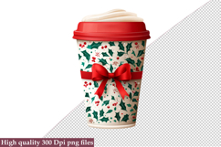 Christmas Coffee Sublimation, Christmas Coffee Clipart Product Image 1