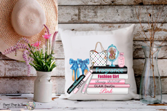 Fashion Girl Glam Books Heels Perfume PNG Luxury Art Product Image 9