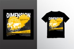 Dimension writing design, suitable for screen printing Product Image 1