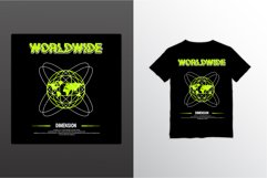 Worldwide writing design, suitable for screen printing Product Image 1