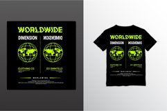Worldwide writing design, suitable for screen printing Product Image 1