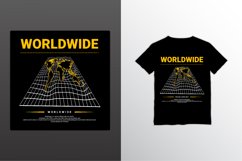 Worldwide writing design, suitable for screen printing Product Image 1