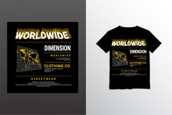 Worldwide writing design, suitable for screen printing Product Image 1