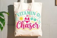 Vitamin D Chaser Svg, Funny Summer Beach Svg, Beach Life Svg Product Image 10