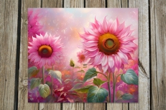 Impressionism sunflowers | straight skinny tumbler design Product Image 9