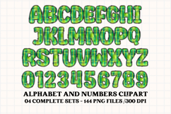 Christmas Alphabet png clipart, christmas letters doodle Product Image 3