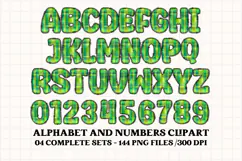 Christmas Alphabet png clipart, christmas letters doodle Product Image 3