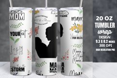 Mothers Day Tumbler Wrap 20 oz Skinny Tumbler Sublimation Product Image 1
