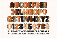 Halloween Alphabet png clipart, halloween letters doodle Product Image 3