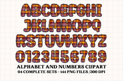 Halloween Alphabet png clipart, halloween letters doodle Product Image 3