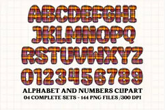 Halloween Alphabet png clipart, halloween letters doodle Product Image 3
