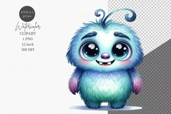 Monster clipart, Nursery clipart, Cute clipart Product Image 1
