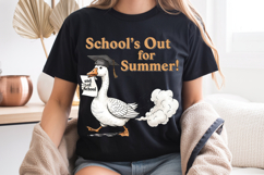 School's Out For Summer PNG, Funny Goose Graduation Design Product Image 8