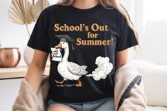 School's Out For Summer PNG, Funny Goose Graduation Design Product Image 8