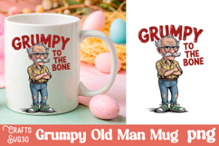 Grumpy Father&#039;s Day Bundle Mug Old Man design png Product Image 9