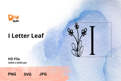 Letter Leaf Monogram Product Image 1