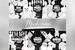 80 Procreate Elegant Girls Stamp Brushes Product Image 9