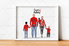 Hockey Family clipart: &quot;HOCKEY CLIPART&quot; Hockey jerseys PNG Product Image 3