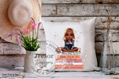 Black Bride Chibi PNG Bridal Shower Sublimation Blonde Chibi Product Image 10
