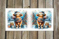 Christmas cow | 4 vintage Sublimation Mug design PLUS Product Image 5