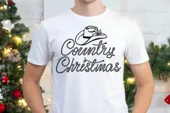 Country Christmas Cowboy Hat SVG, PNG Printable Cutting file Product Image 3
