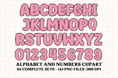 Unicorn Alphabet png clipart, unicorn letters doodle Product Image 3