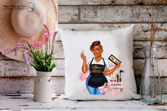 Black Lash Artist Woman PNG Boss Babe Beauty Sublimation PNG Product Image 8