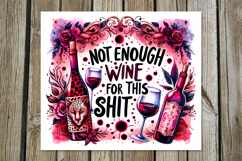 Wine inscriptions | 8 Skinny tumbler sublimation designs Product Image 9