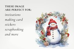 Christmas snowman clipart, snowman sublimation Product Image 3