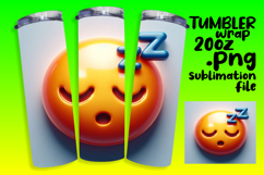 20oz Sublimation Gift Template , 3D Emoji Product Image 1