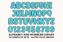 Frozen Princess Alphabet png clipart, Frozen letters doodle Product Image 3